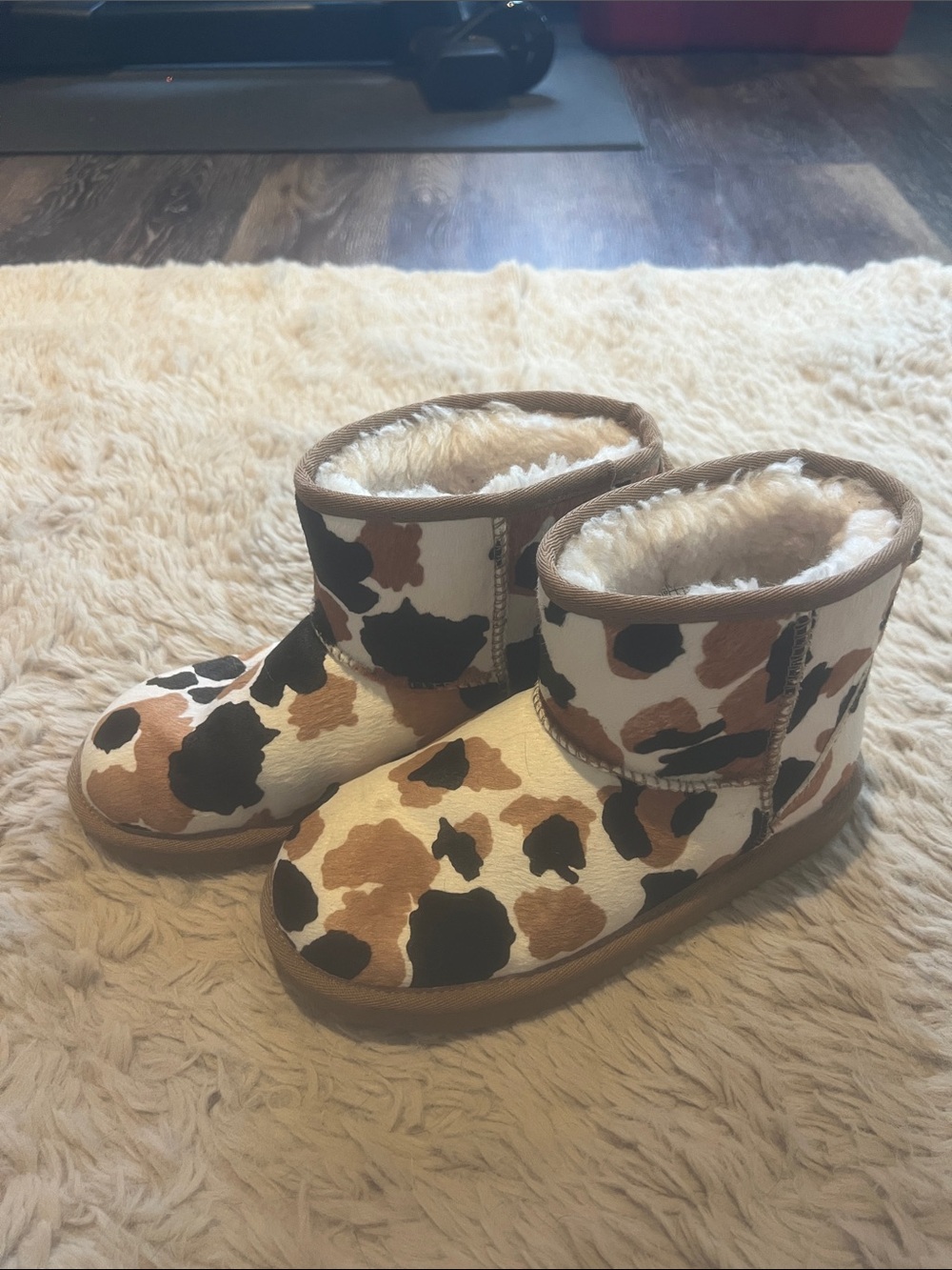 UGG Brown Cow Print Boots 🐮